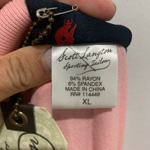 New $115 Scott Langton Sporting Tailor Short Sleeve Polo Men’s Shirt - Picture 4 of 6